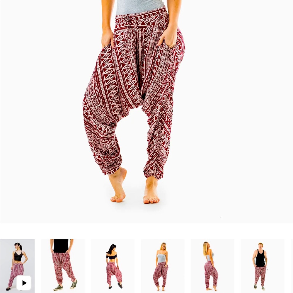 Tribal print Buddha pants